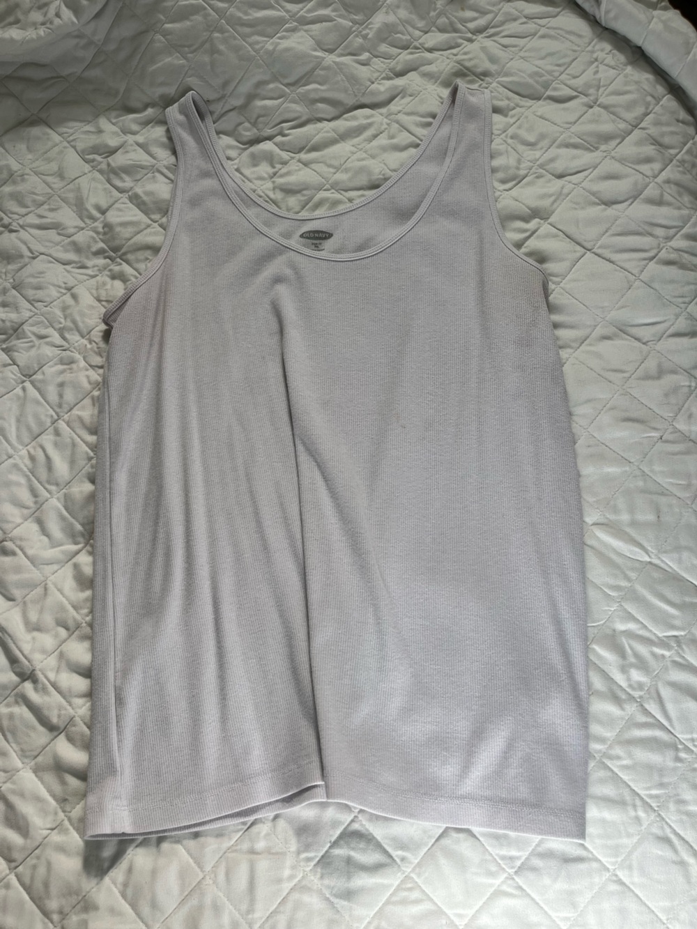 Old Navy Light Gray Tank Top - Soft Basic Tee
